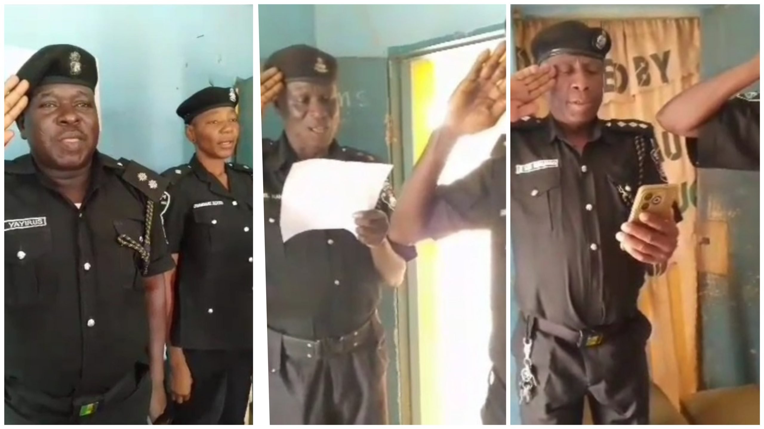 Police Officers Sing The New National Anthem From Their Notebooks (Video)