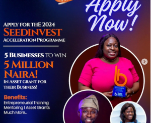 Up to N5 Million Grant Prize: Apply For  SEEDINVEST Acceleration Program For MSMEs in Nigeria