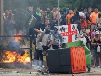 Protesters Break Into Hotel Housing Asylum Seekers In The UK (Photos)